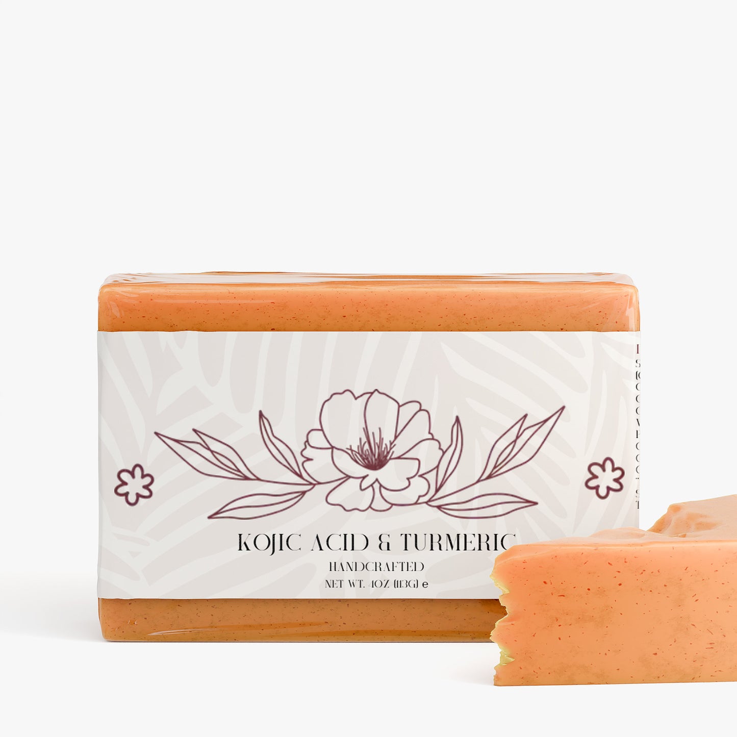 Kojic Acid & Turmeric Soap Bar – 4 oz / 113g | Brightening & Nourishing Cleanser