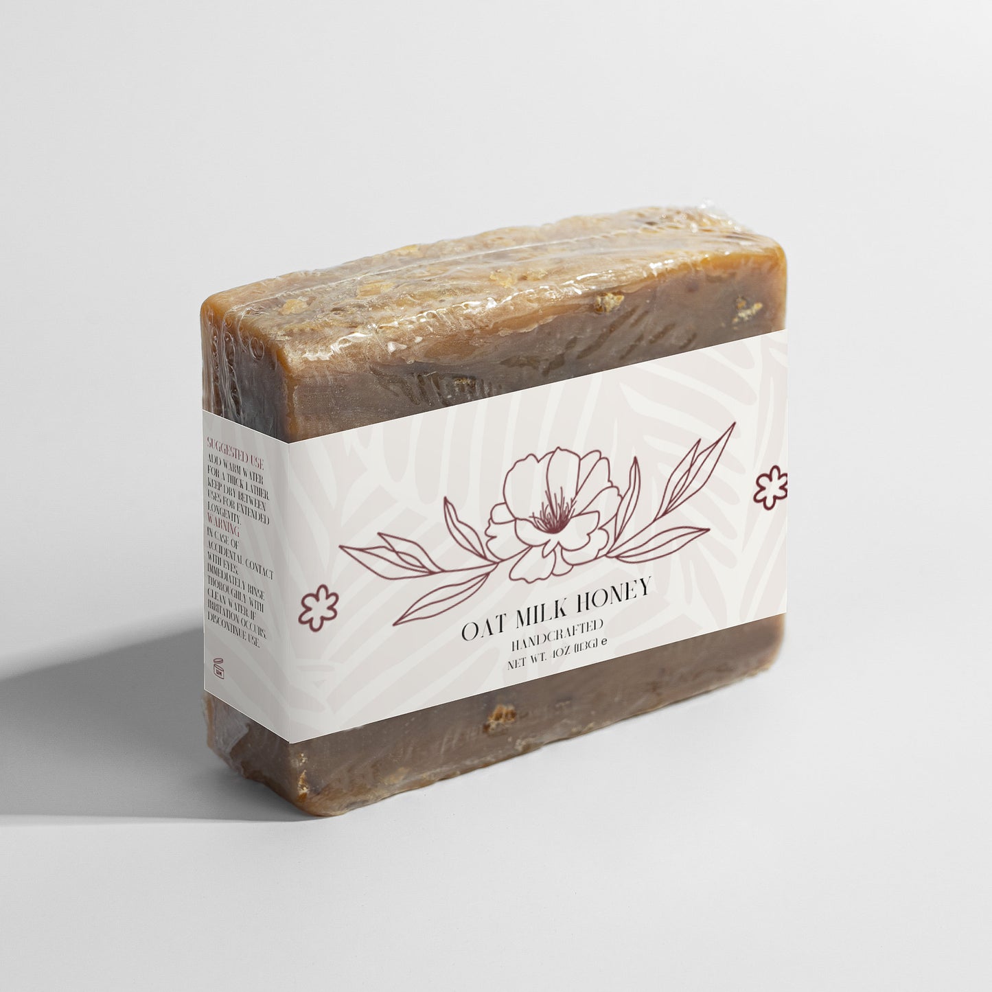 Oat Milk & Honey Soap Bar – 4 oz / 113g | Nourishing & Soothing Cleanser