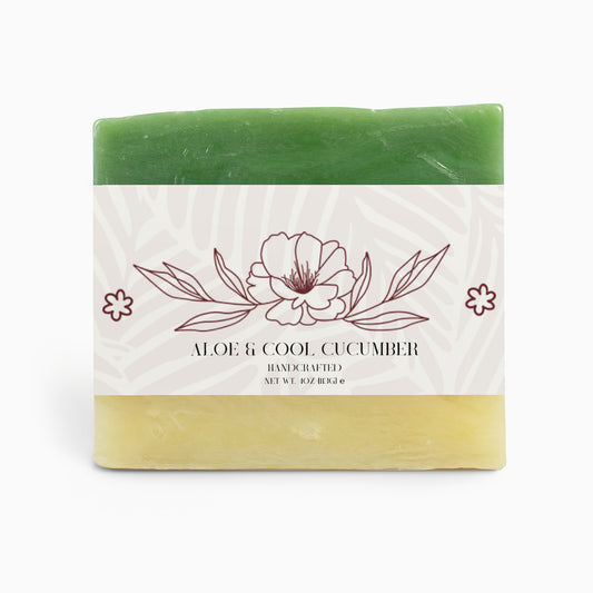 Aloe & Cool Cucumber Soap Bar – 4 oz / 113g | Hydrating & Refreshing Cleanser