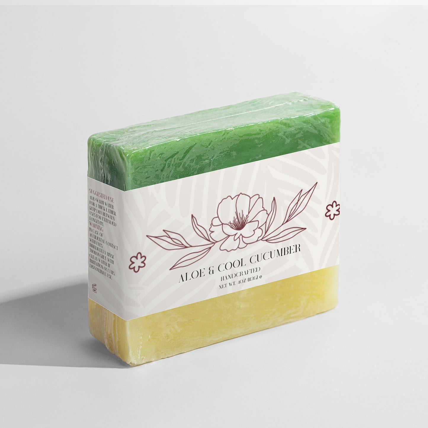Aloe & Cool Cucumber Soap Bar – 4 oz / 113g | Hydrating & Refreshing Cleanser