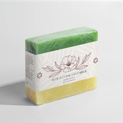 Aloe & Cool Cucumber Soap Bar – 4 oz / 113g | Hydrating & Refreshing Cleanser