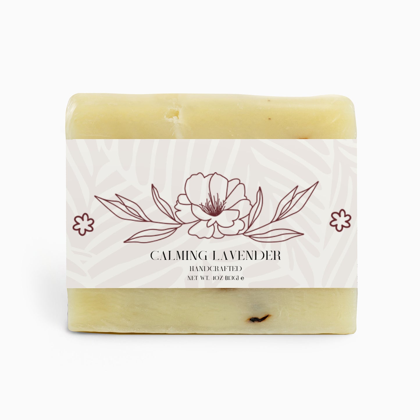 Calming Lavender Soap Bar – 4 oz / 113g | Relaxing & Moisturizing Cleanser