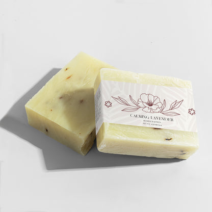 Calming Lavender Soap Bar – 4 oz / 113g | Relaxing & Moisturizing Cleanser