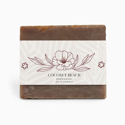 Coconut Beach Soap Bar – 4 oz / 113g | Tropical Hydrating Cleanser