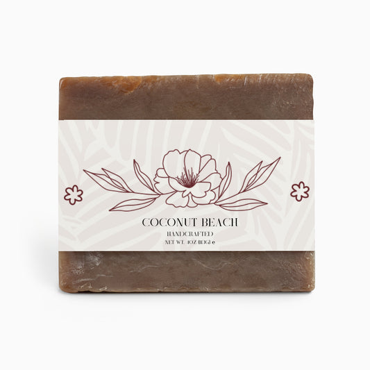 Coconut Beach Soap Bar – 4 oz / 113g | Tropical Hydrating Cleanser