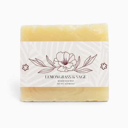 Lemongrass & Sage Soap Bar – 4 oz / 113g | Refreshing & Balancing Cleanser