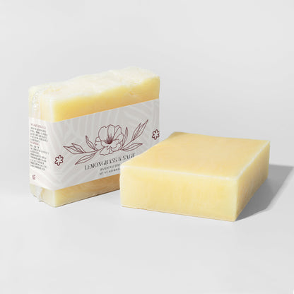 Lemongrass & Sage Soap Bar – 4 oz / 113g | Refreshing & Balancing Cleanser