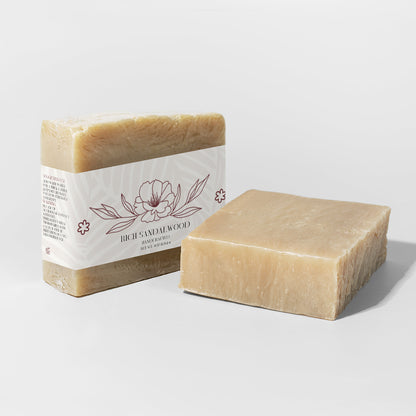 Rich Sandalwood Soap Bar – 4 oz / 113g | Luxurious & Moisturizing Cleanser